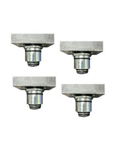 ATEATTD-ADPTKIT6 image(0) - Atlas Equipment Set of 4 Slotted Rubber Adjustable Adapters, 1.5" Peg Size