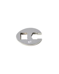 KTI27310 image(0) - K Tool International Wrench 10mm Flare Nut Crowfoot 6 Point 3/8 Drive