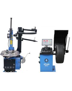 ATETCWB-COMBO4-FPD image(0) - Atlas Equipment TC755EZ Rim Clamp Tire Changer + WB49-2-PRO Wheel Balancer Combo Package