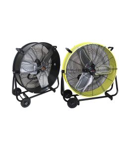 KTI77741-2PK image(0) - K Tool International 2 PACK Drum Fan 24 Inch Direct Drive Industrial Tilting