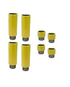 ATEXH-ADPTKIT1 image(0) - Atlas Automotive Equipment Atlas 8 Piece Truck Adapter Kit (4 ea 1,25", 5") (1.5" Peg) - Color May Vary