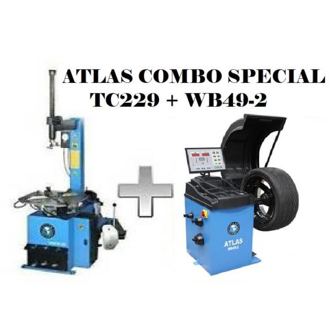Atlas Equipment TC229 Rim Clamp Tire Changer + WB49-2 Wheel