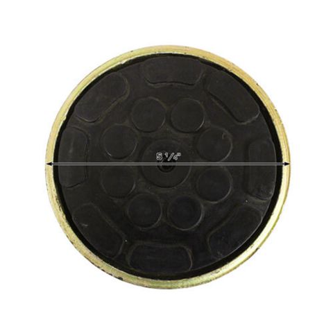 Atlas Automotive Equipment Round Lift Adapter with Rubber Pad, 1.5