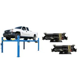 Atlas Equipment 414 14,000 lb. 4-Post Lift + RJ8 Rolling Jacks Combo