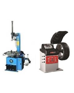 ATETCWB-COMBO7-FPD image(0) - Atlas Equipment TC229 Rim Clamp Tire Changer + PWB50 Wheel Balancer Combo Package