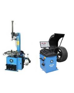 ATETCWB-COMBO6-FPD image(0) - Atlas Equipment TC229 Rim Clamp Tire Changer + WB49-2 Wheel Balancer Combo Package