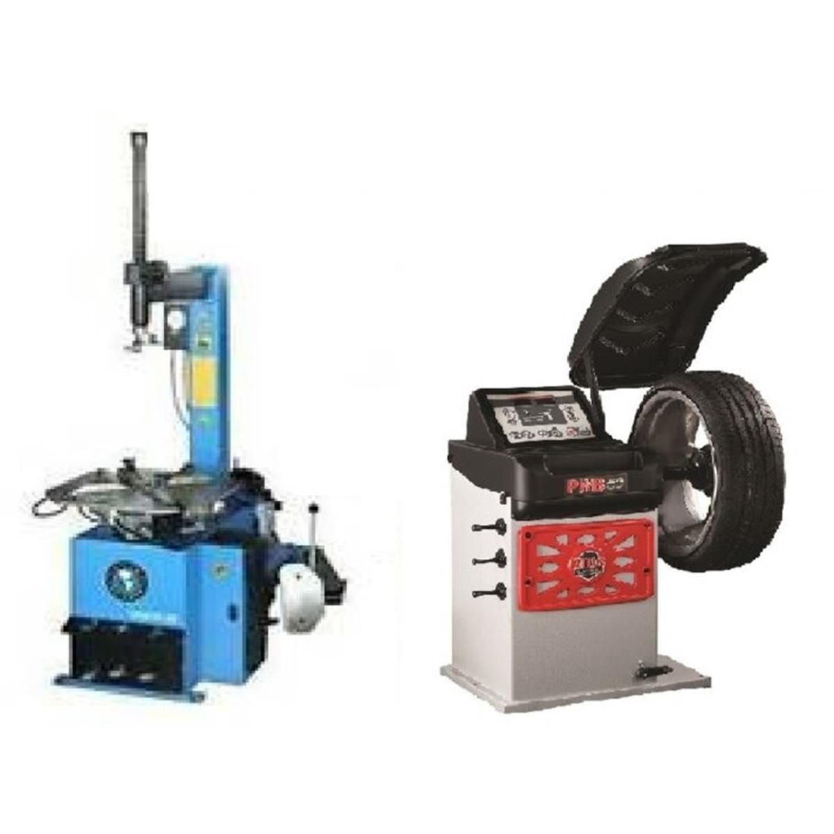 Atlas Equipment TC229 Rim Clamp Tire Changer + PWB50 Wheel