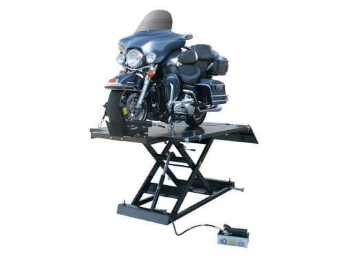  BILT HARD Elevador de motocicleta, elevadores hidráulicos ATV  de bajo perfil resistente, capacidad de 1500 libras, acero, azul :  Automotriz